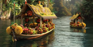 Mercados Flotantes y Calles Animadas: la Esencia del Comercio en Tailandia